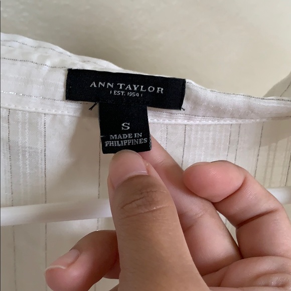 Small White blouse Ann Taylor - Picture 4 of 4